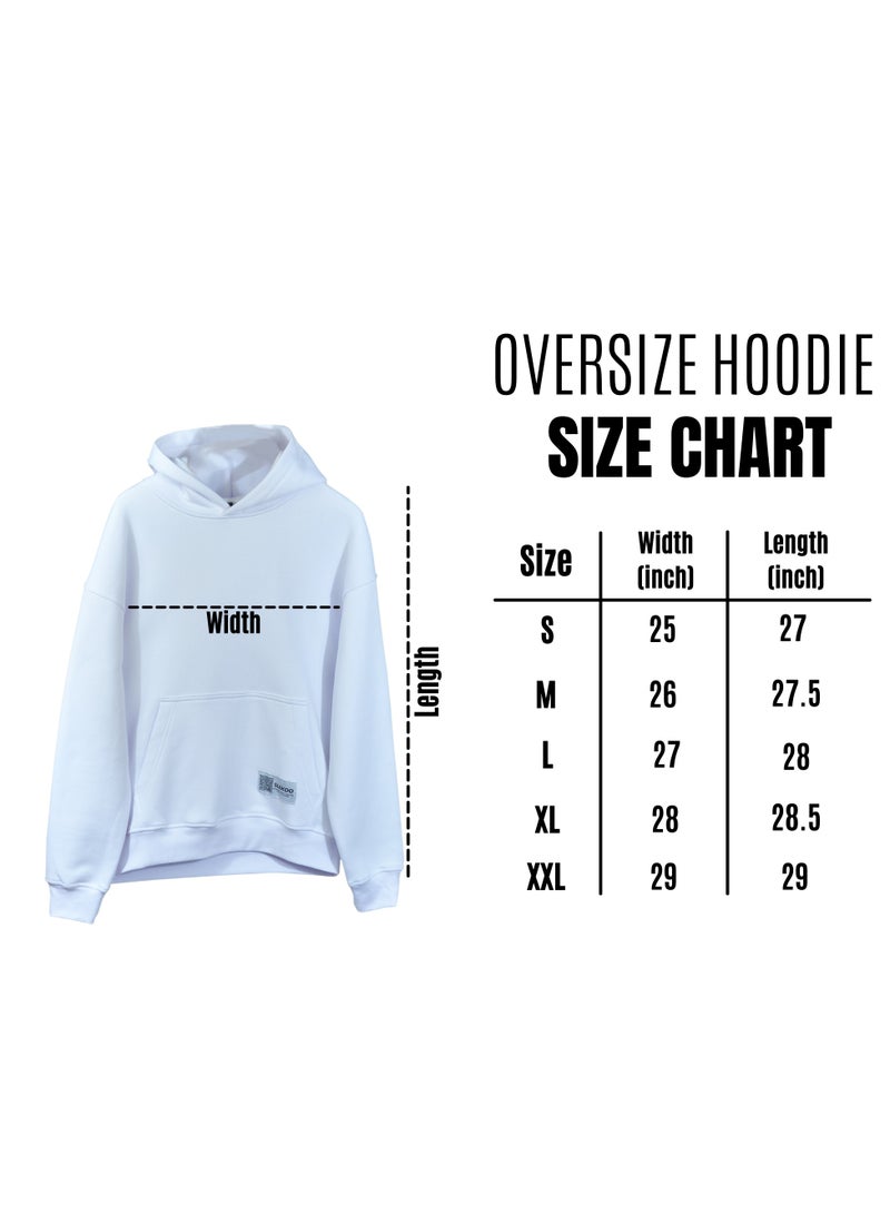 Slekoo Slekoo Oversized Hoodie for Men & Women, Unisex Cotton Fleece Pullover Sweatshirt, Winter 2025 Collection, Casual Streetwear Fashion Sweater  - Image 5