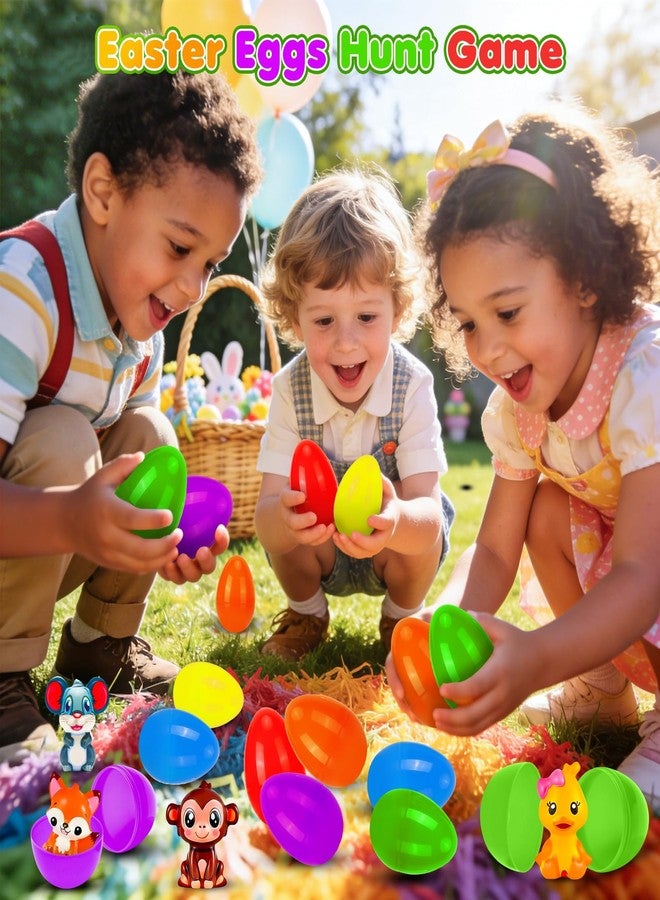 CHILDGO مجموعة هدايا عيد الفصح من تشايلدجو، 24 بيضة عيد فصح مليئة بألعاب حيوانات طرية للأطفال، ألعاب ضغط مبتكرة، ألعاب حيوانات لطيفة لتخفيف التوتر للأولاد والبنات، البحث عن البيض، جوائز صفية وهدايا للحفلات - Image 4