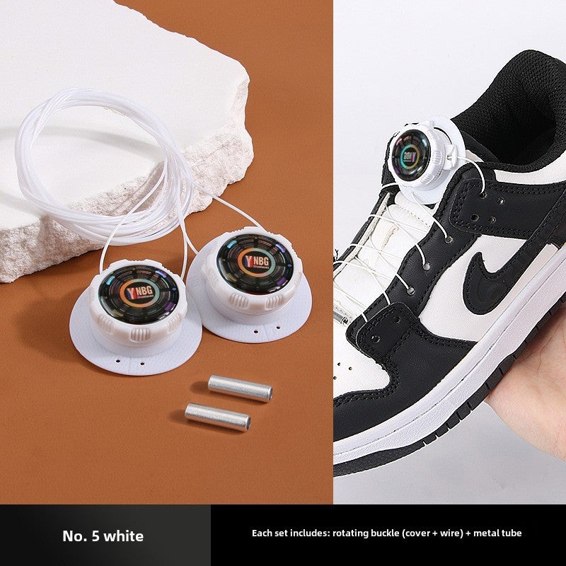 New Easy-Twist Shoe Lace Clip Sport Lazy Laces No. 5 Black - Image 2