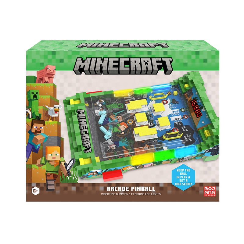 Minecraft Overworld Premium Series Arcade Pinball Game - Image 1