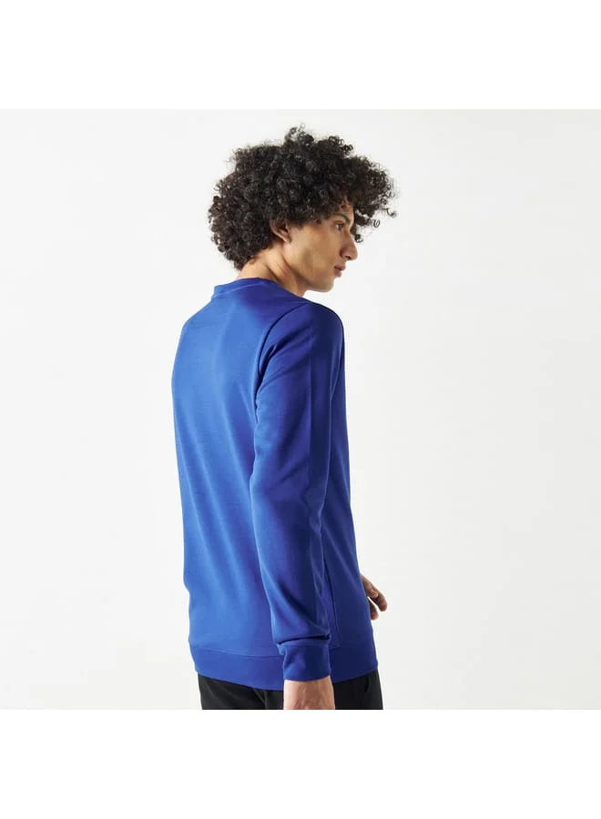Kappa Kappa Logo Detail Crew Neck Sweatshirt with Long Sleeves