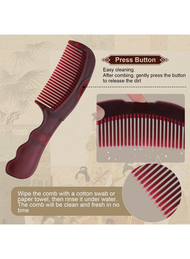 TEAWOO 2PCS Dandruff Comb for Scalp, Energy Massage Scalp Comb, Comfortable Hollow Tooth Hair Dandruff Remover Brush, Healthier Scalp Comb - Image 4