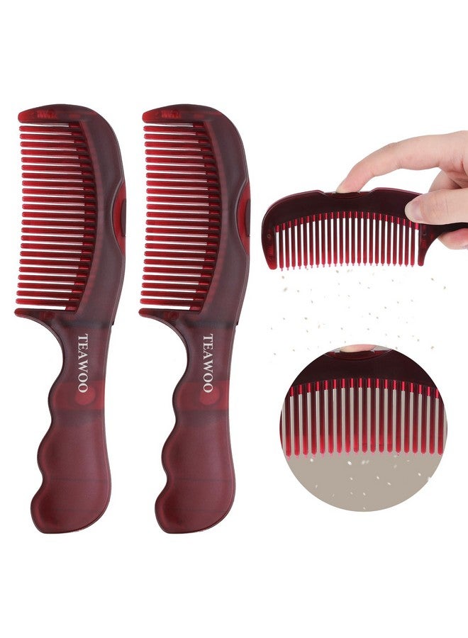 TEAWOO 2PCS Dandruff Comb for Scalp, Energy Massage Scalp Comb, Comfortable Hollow Tooth Hair Dandruff Remover Brush, Healthier Scalp Comb - Image 1