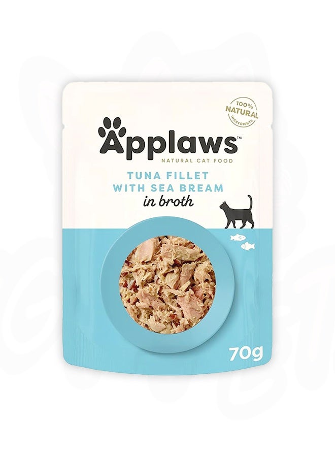 Applaws Tuna And Sea Bream Adult Wet Cat Food - 70G (Pack Of 12) - Image 2