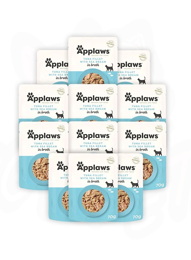 Applaws Tuna And Sea Bream Adult Wet Cat Food - 70G (Pack Of 12) - Image 1