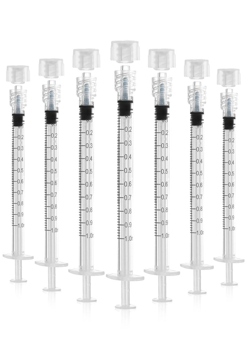 LZHNB Luer Lock Syringe 1Ml - Sterile Disposable Syringes (30 Pack)  Individual Sealed Packaging - Image 1