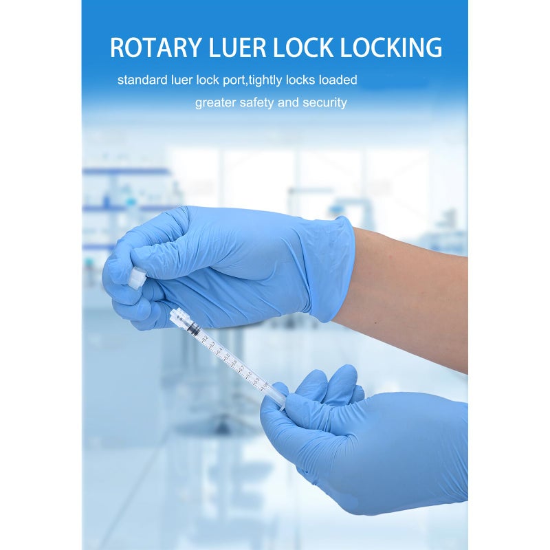 LZHNB Luer Lock Syringe 1Ml - Sterile Disposable Syringes (30 Pack)  Individual Sealed Packaging - Image 5