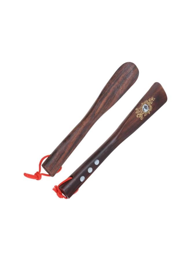 klarako 2pcs Shoe Horn Long Wooden Handled Shoehorn for Men Women Kids Boots Shoes 22cm - Image 2