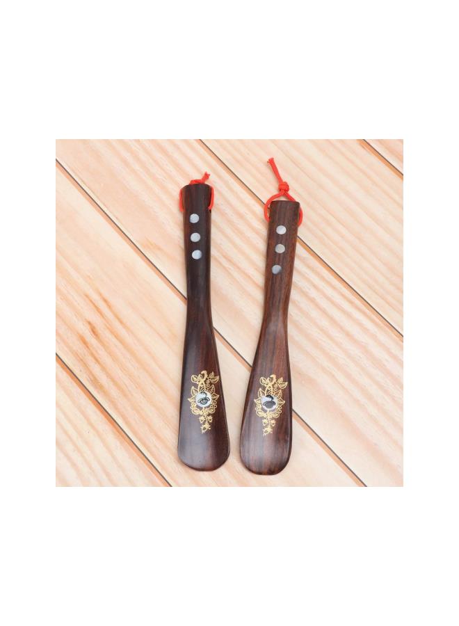 klarako 2pcs Shoe Horn Long Wooden Handled Shoehorn for Men Women Kids Boots Shoes 22cm - Image 5