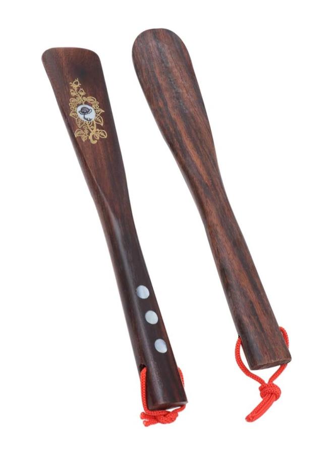 klarako 2pcs Shoe Horn Long Wooden Handled Shoehorn for Men Women Kids Boots Shoes 22cm - Image 3