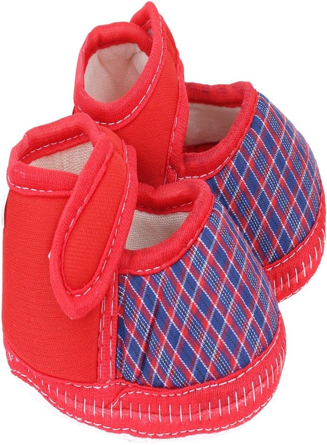 Neska Moda Baby Girls Booties For 6 To 9 Months (Red) - Image 3