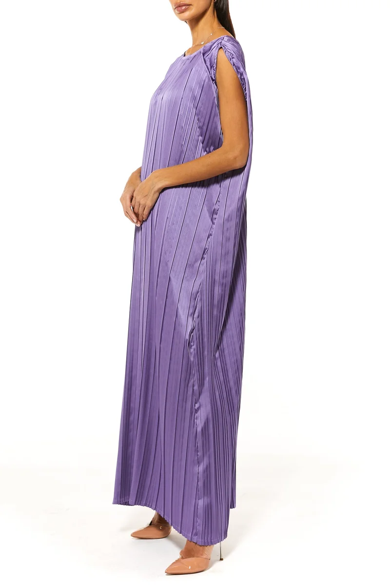 Moistreet Crushed Harir Maqsood Maxi Dress