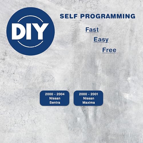 KeylessOption Key Fob Replacement for 2000 2001 2002 2003 2004 Nissan Sentra Maxima Remote, 4-Button NHVBU427, Programming Guide Included - Image 3