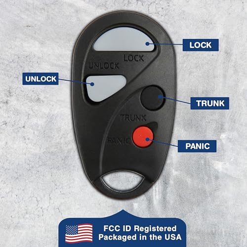 KeylessOption Key Fob Replacement for 2000 2001 2002 2003 2004 Nissan Sentra Maxima Remote, 4-Button NHVBU427, Programming Guide Included - Image 5
