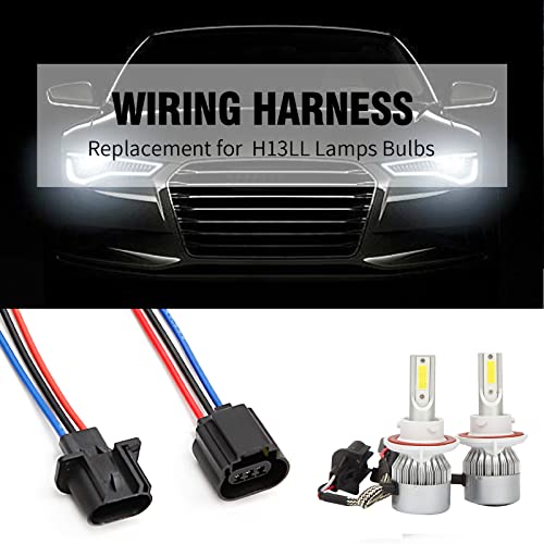 DUZFOREI 4Pack H13 9008 Headlight Socket Converter Kit, Headlights Wiring Harness Socket 2XMale & 2XFemale Adapter Connector, Plug and Play Replacement for H13LL Lamps Bulbs - Image 4
