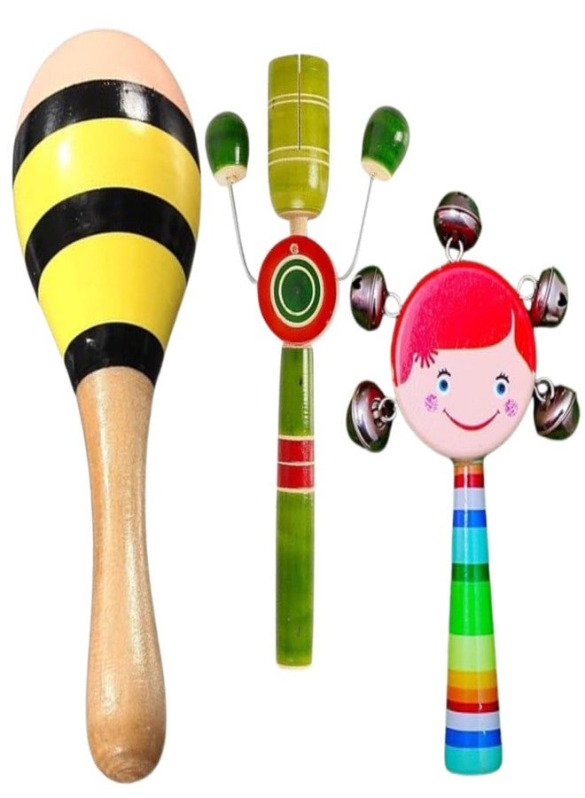 SubiMouIQ Baby Rattle Gift Set - Vibrant & Engaging Toys for Newborns | Colorful Textures, Rattling Sounds & Easy Grasp Design | Enhances Sensory Development & Curiosity | Perfect Baby Gift - Made in India (PACK OF Three) - Image 1