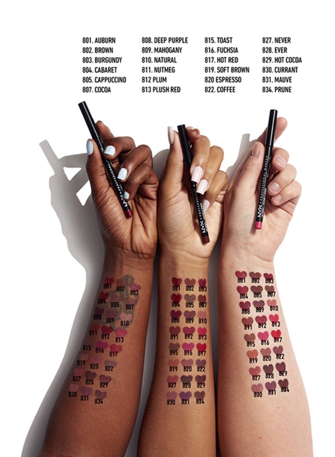 NYX PROFESSIONAL MAKEUP Slim Lip Pencil  Espresso Brown With Green Undertones - Image 3