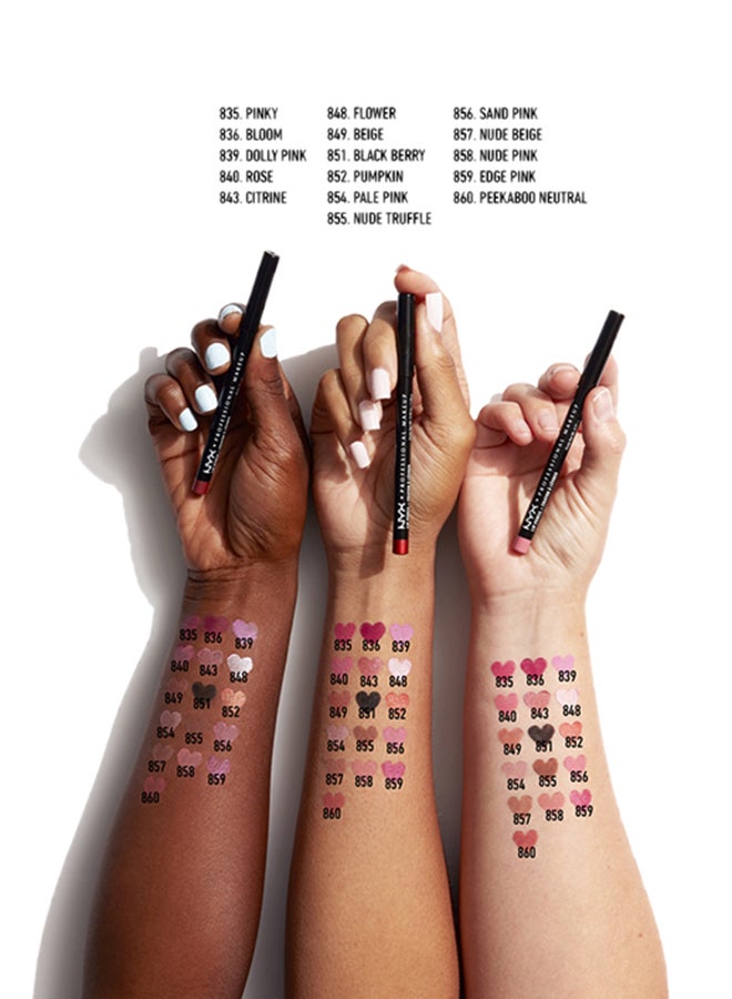 NYX PROFESSIONAL MAKEUP Slim Lip Pencil  Espresso Brown With Green Undertones - Image 4