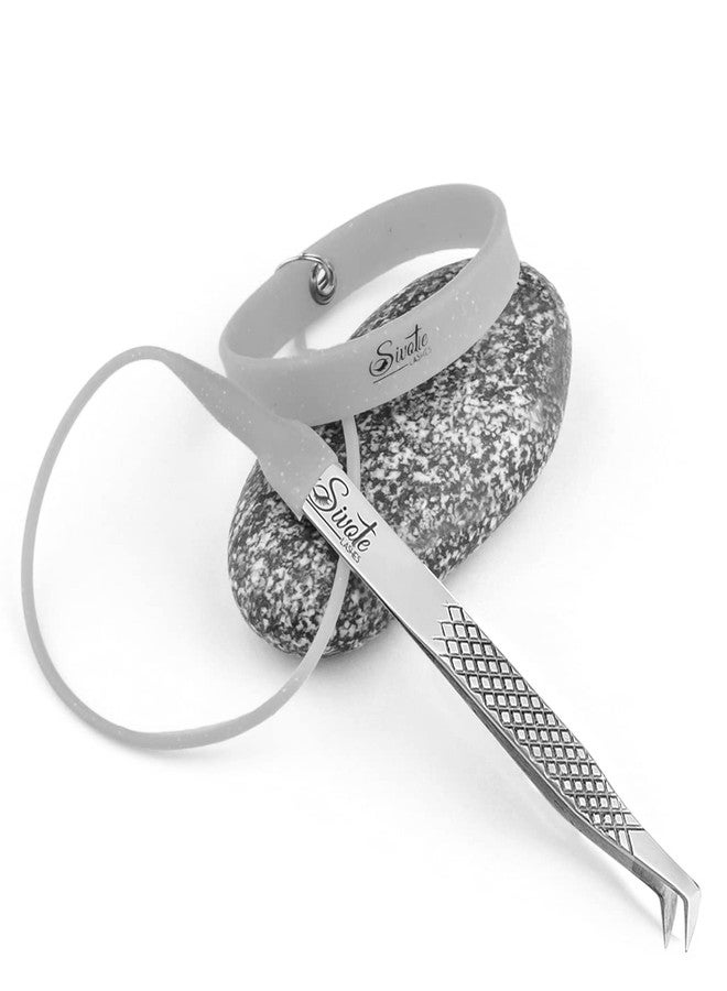 SIVOTE Lash Tweezers Holder Protector, Silicone Wristband, Tweezer Delighter, Lash Extension Supplies, Silver - Image 2