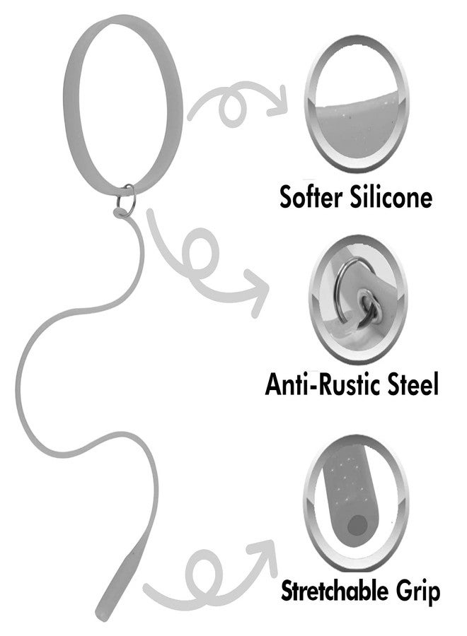 SIVOTE Lash Tweezers Holder Protector, Silicone Wristband, Tweezer Delighter, Lash Extension Supplies, Silver - Image 4