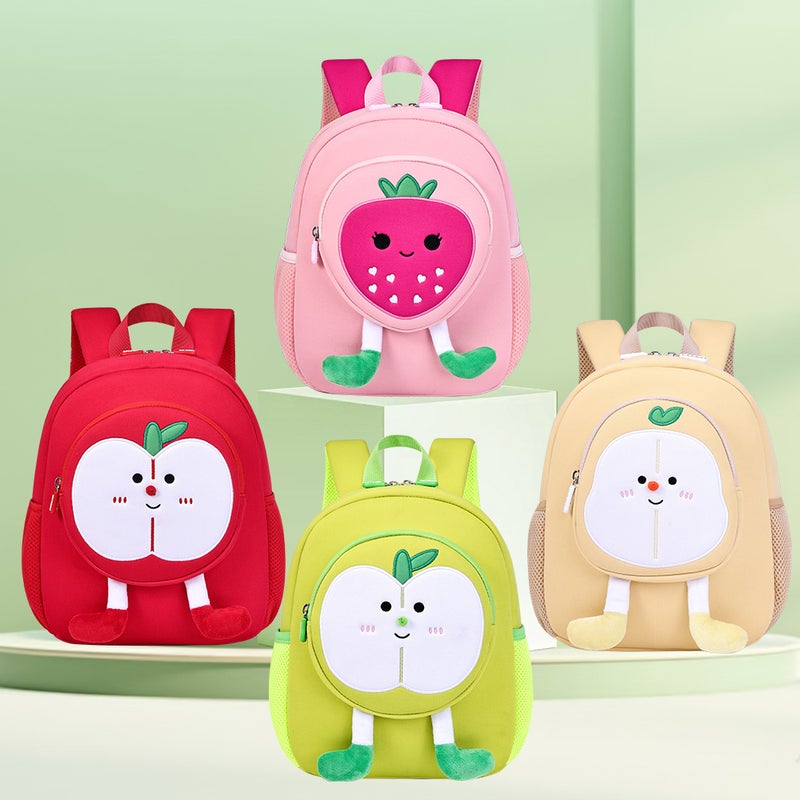 Sesame Baby 2025 Korean Style Cute Apple Backpack for Kids - Image 1