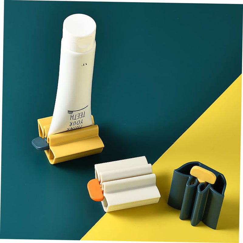 Lotus Shaped Toothpaste Squeezer Rolling Tube Dispenser 8Pcs Set for Face Wash and Hand Soap - Image 5