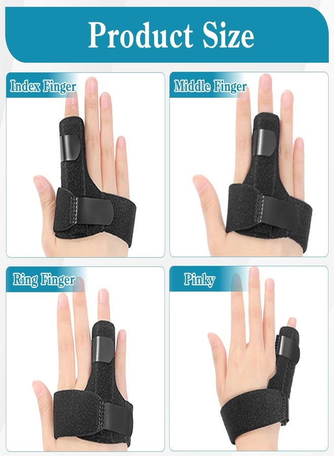 TecoKart® Finger Splints - Adjustable Thumb Support & Finger Protector Brace for Injury Recovery, Arthritis, Tendinitis, & Swollen Fingers - Built-In Aluminum Support for Finger Sleep & Pain Relief - Image 2