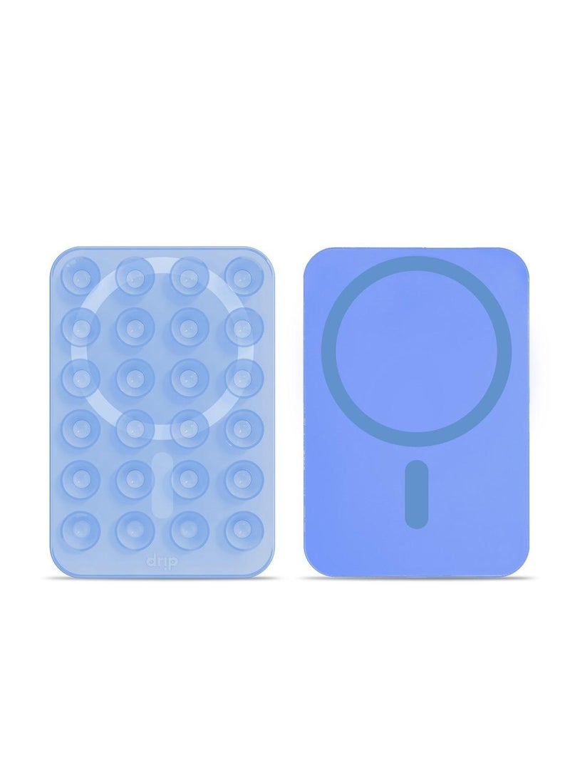 DRIP Magnetic silicone adhesive stand for mobile-blue - Image 1