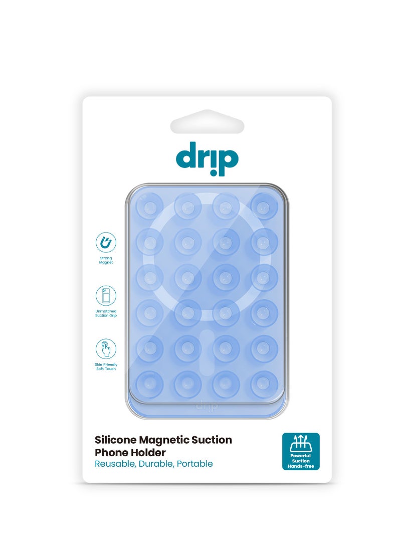 DRIP Magnetic silicone adhesive stand for mobile-blue - Image 3
