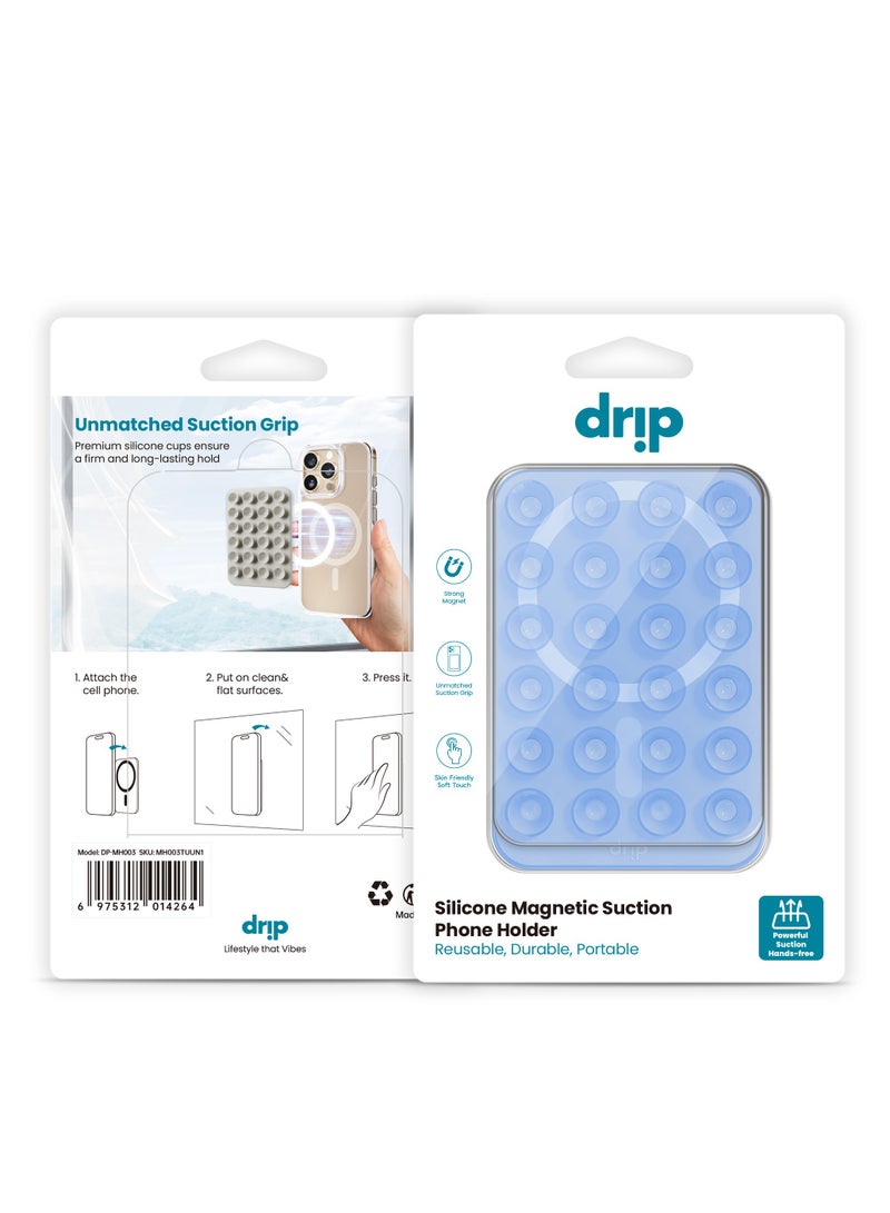 DRIP Magnetic silicone adhesive stand for mobile-blue - Image 4