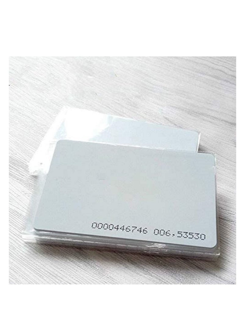althiqahkey RFID 125khz CLamshell ID Card TK4100 Number Printed Card Compatible with EM4100 Support ID Smart Card Entry Access Control System Key Card Membership Card Not for Copy 100 Pieces  - Image 2