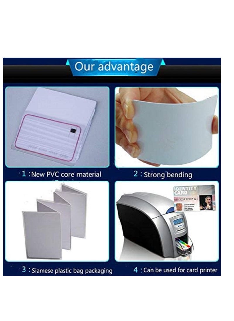 althiqahkey RFID 125khz CLamshell ID Card TK4100 Number Printed Card Compatible with EM4100 Support ID Smart Card Entry Access Control System Key Card Membership Card Not for Copy 100 Pieces  - Image 3