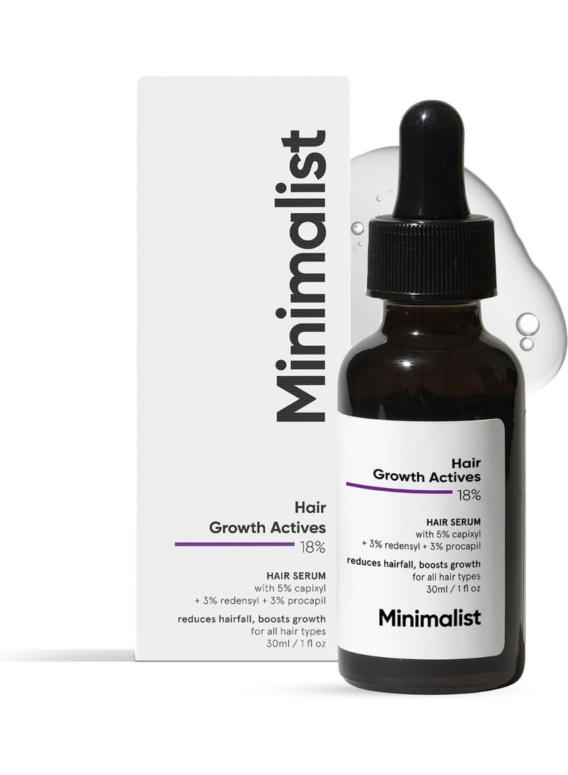 MINIMALIST Hair Growth Serum with Procapil, Capixyl, Redensyl, Anagain And Baicapil For Hair Fall Control And Hair Growth in Men And Women - Image 1