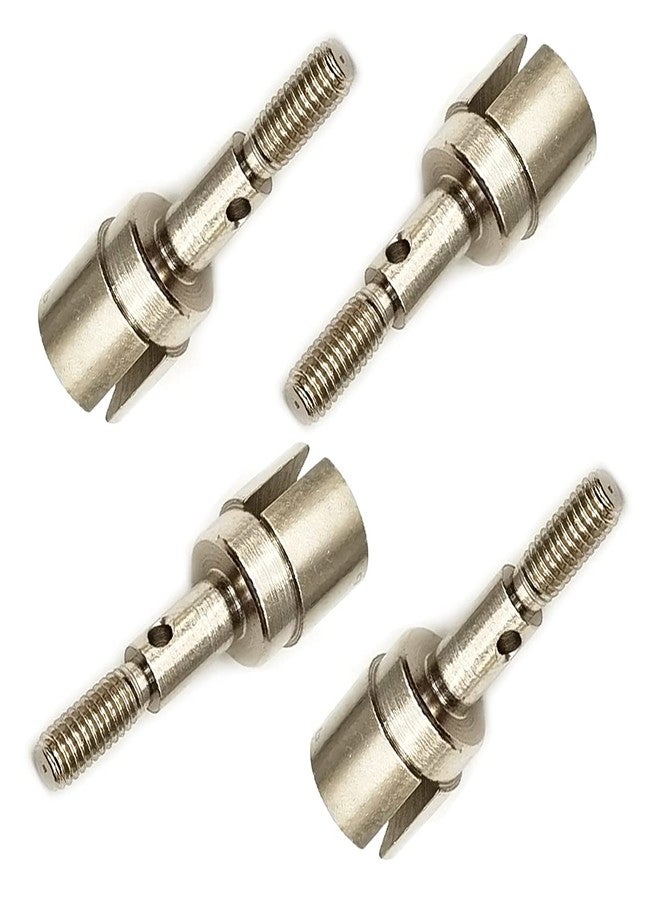 FainWan 4PCS Metal Wheel Stub Axle Shafts Adapter Drive Axle Cup 02033 Compatible with H-S-P 94123 94111 Red-cat Exceed 1/10 RC Car Buggy Truck - Image 1