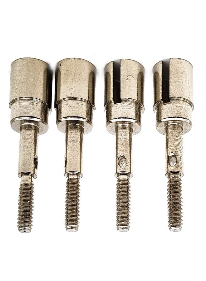 FainWan 4PCS Metal Wheel Stub Axle Shafts Adapter Drive Axle Cup 02033 Compatible with H-S-P 94123 94111 Red-cat Exceed 1/10 RC Car Buggy Truck - Image 4