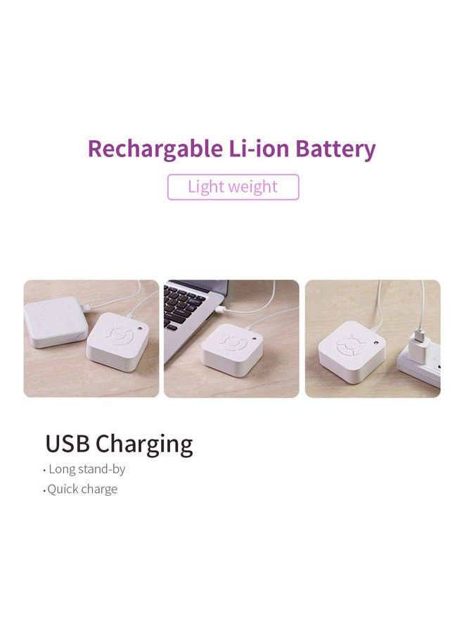 اليشمك لهاية نوم صغيرة مزودة بآلة صوت ضوضاء بيضاء صغيرة مع 9 أصوات مهدئة تتنفس - Image 3