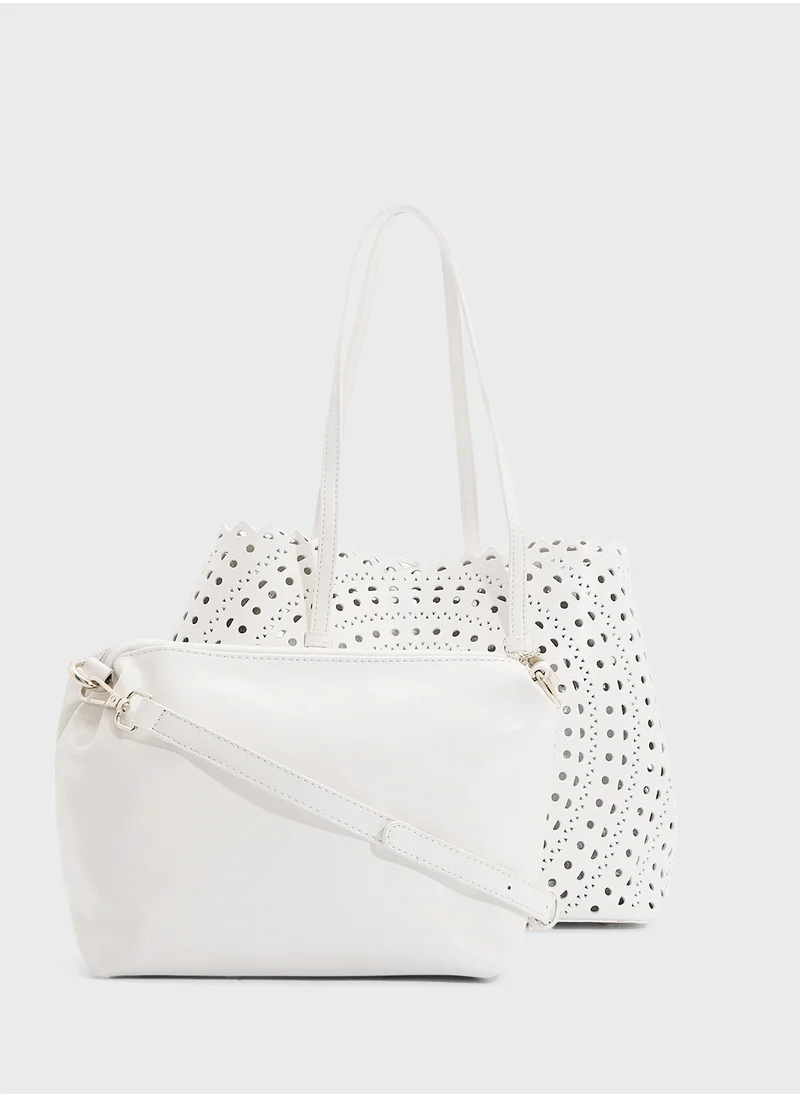 ايلا Lasercut Tote Bag