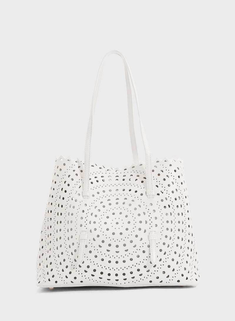 ELLA Lasercut Tote Bag  - Image 2