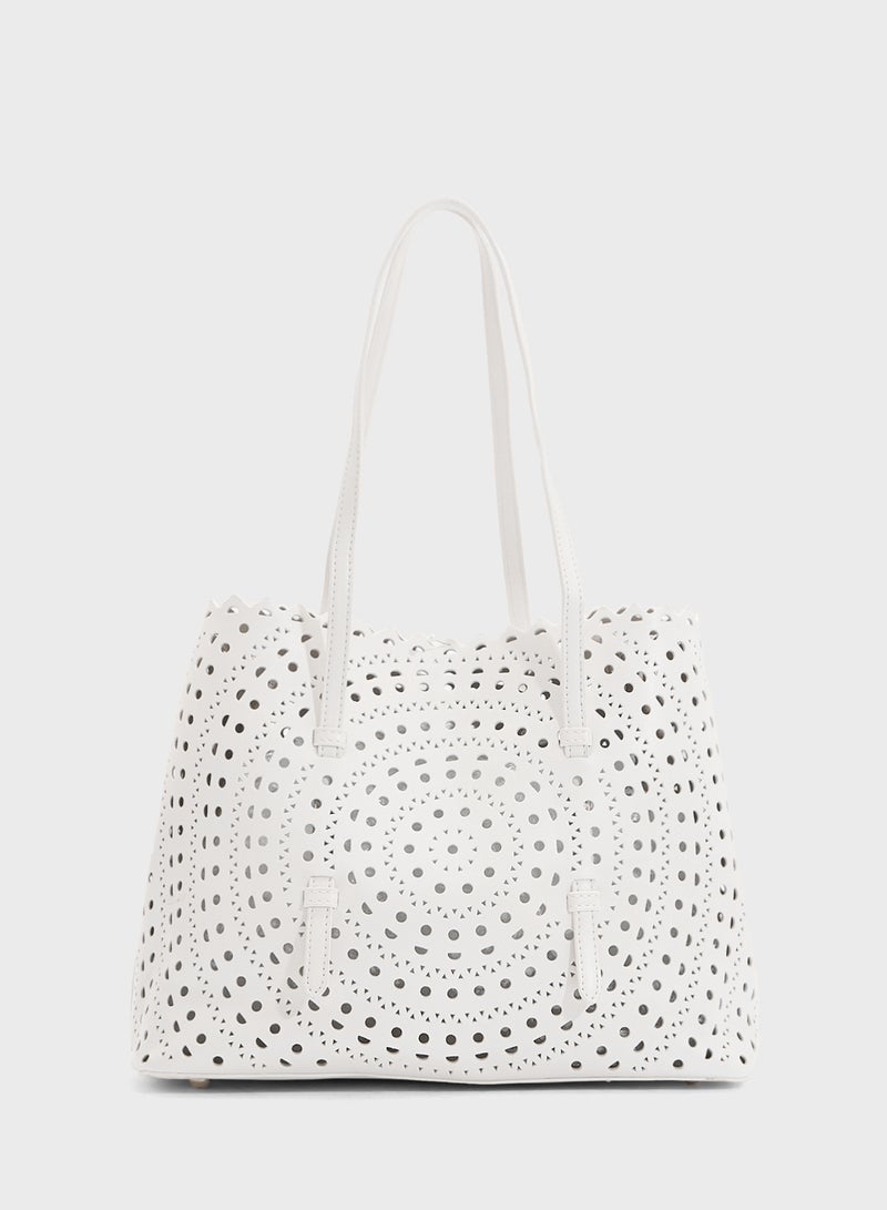 ELLA Lasercut Tote Bag  - Image 3