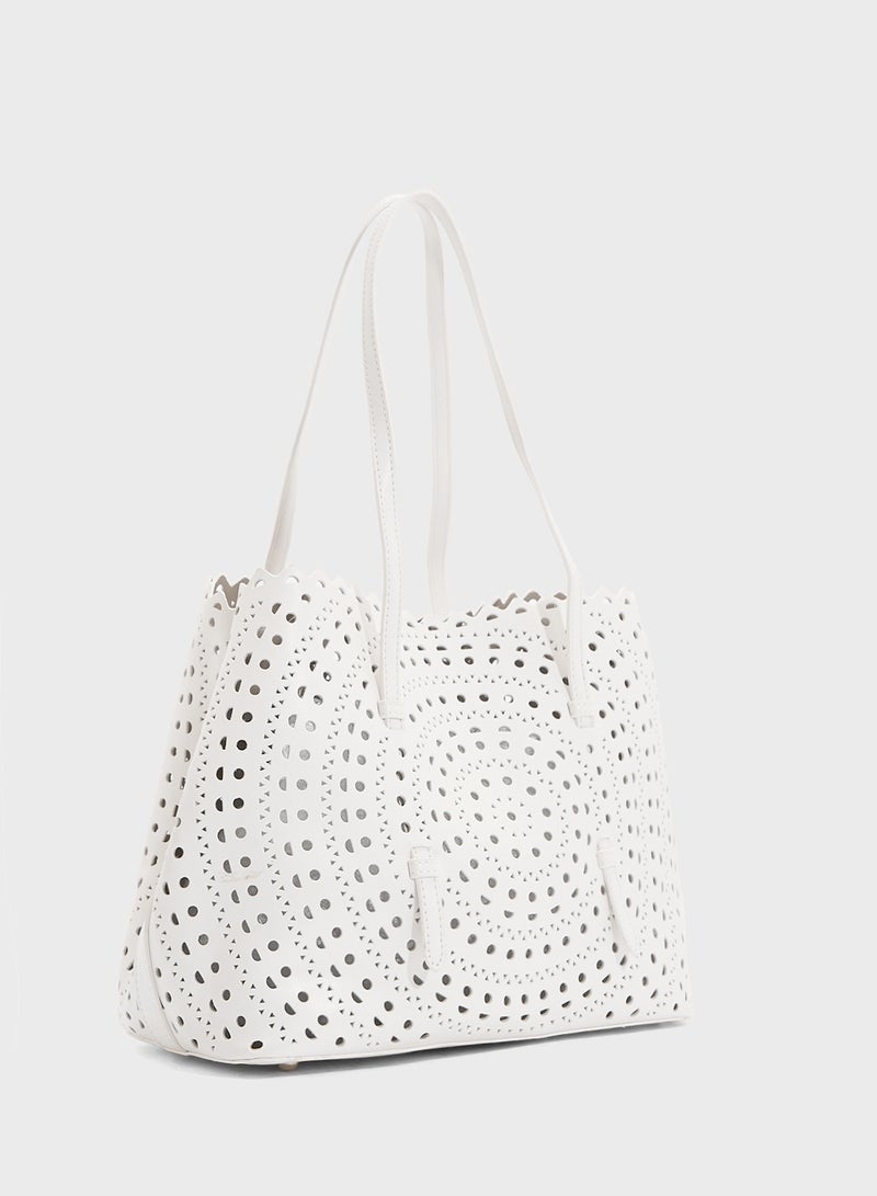 ELLA Lasercut Tote Bag  - Image 4