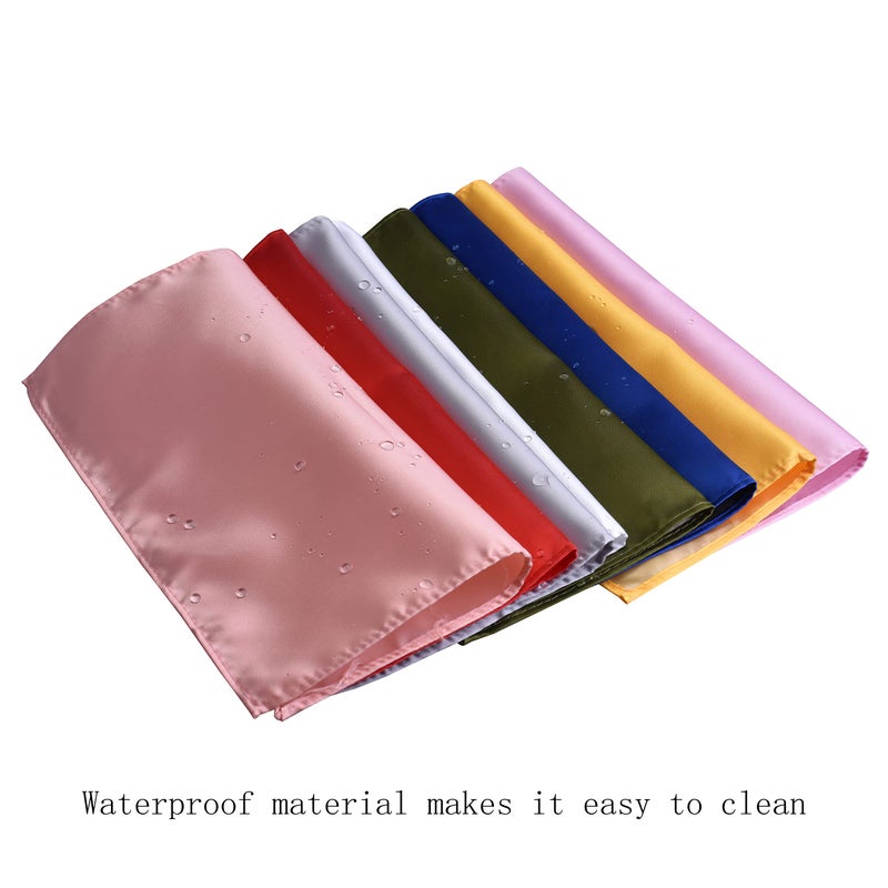 Branduce Burgundy Pocket Square for Men Plain Solid Boy Handkerchief for Wedding Partyï¼ˆPS01-01 - Image 2