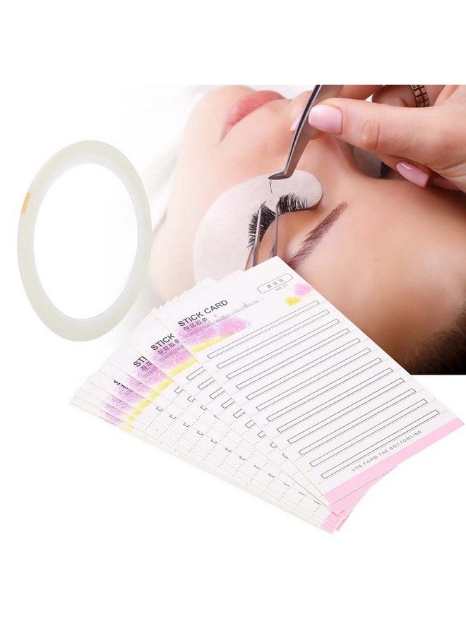 YOSOO 10Pcs False Eyelash Fans Paper Card Eyelash Extension Storage Card With Double Sided Adhesive Tape Quick Flower Storage Grafting Kit For Display Rack For Women Girl - Image 3
