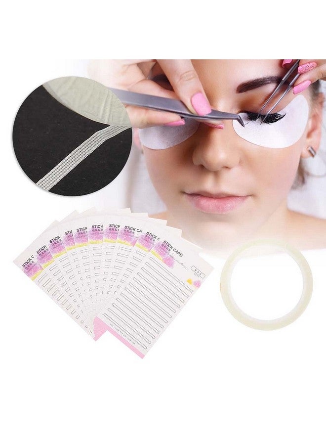YOSOO 10Pcs False Eyelash Fans Paper Card Eyelash Extension Storage Card With Double Sided Adhesive Tape Quick Flower Storage Grafting Kit For Display Rack For Women Girl - Image 4