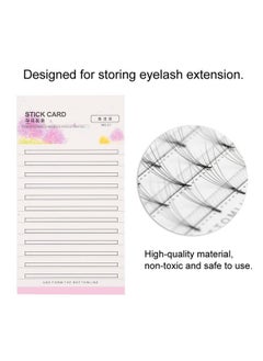 YOSOO 10Pcs False Eyelash Fans Paper Card Eyelash Extension Storage Card With Double Sided Adhesive Tape Quick Flower Storage Grafting Kit For Display Rack For Women Girl  - Image 5