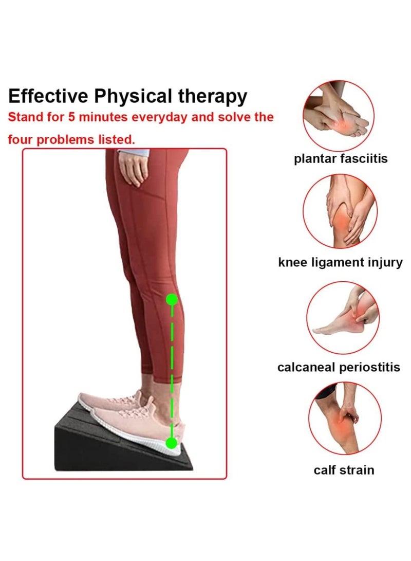 Squat Wedge Block Adjustable Non-Slip Squat Ramp Slant Board Calf Stretcher, Heavy Duty 3pcs Foam Foot Ankle Knee Stretcher Leg Extender, Incline Board Platform for Heel Elevated Squat and Calf Raise - Image 4
