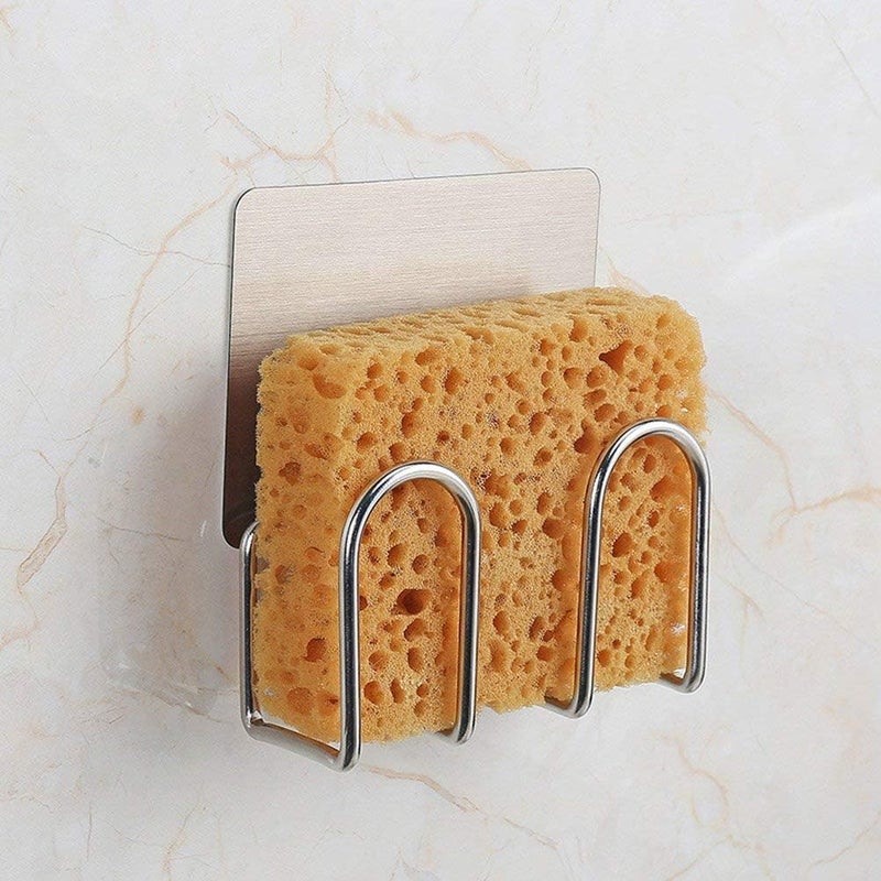 Stavae Stavae Stainless Steel Multifunctional Over Kitchen Sink Clamp Faucet Sponge Scrubber Holder Storage Hanging Shelf Draining Bathroom Tap Shampoo Soap Organizer Rack (1) - Image 2