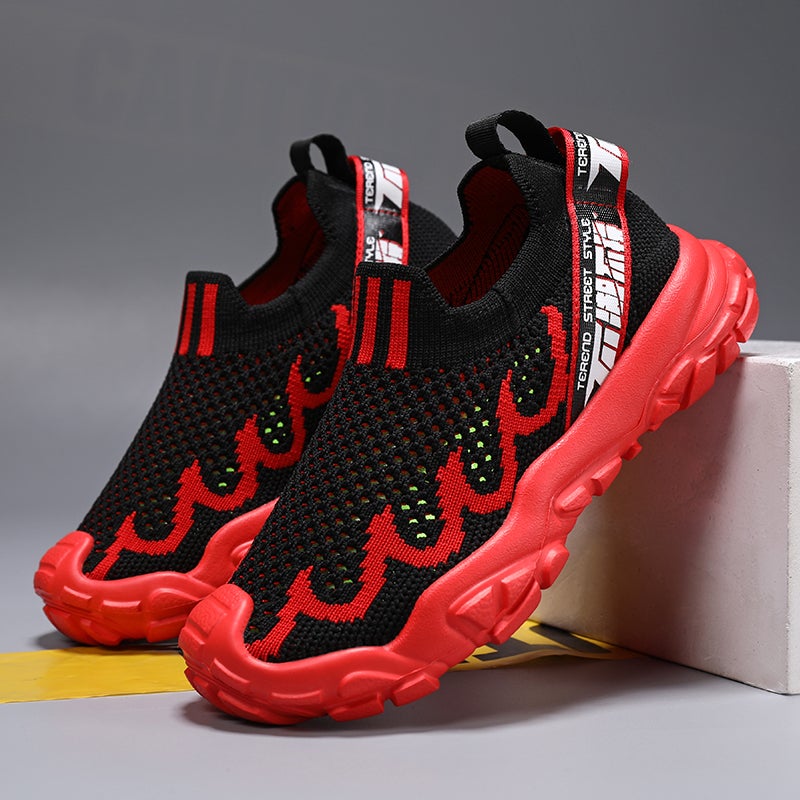 Boys' Shoes Summer Style Mesh Breathable Hollow Out Children'S Sneaker Soft Sole Slip-On Boys' Net Shoes Summer - Image 3