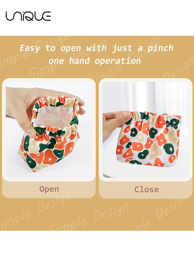 Unique 3 Pcs Lipstick Storage Bag - Portable Coin Purse - Printed Carry Bag - Waterproof Travel Set  - Image 3