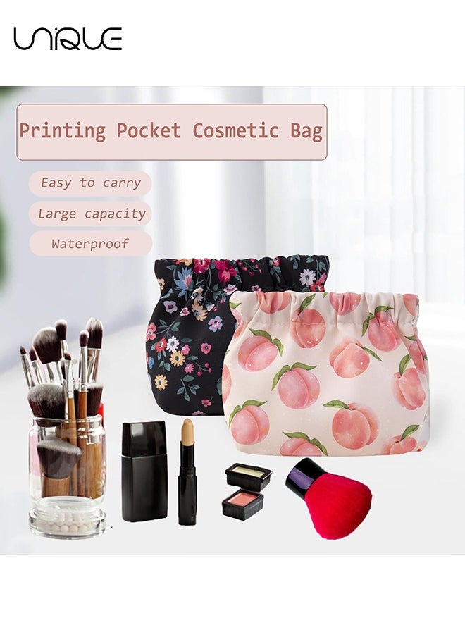 Unique 3 Pcs Lipstick Storage Bag - Portable Coin Purse - Printed Carry Bag - Waterproof Travel Set  - Image 5