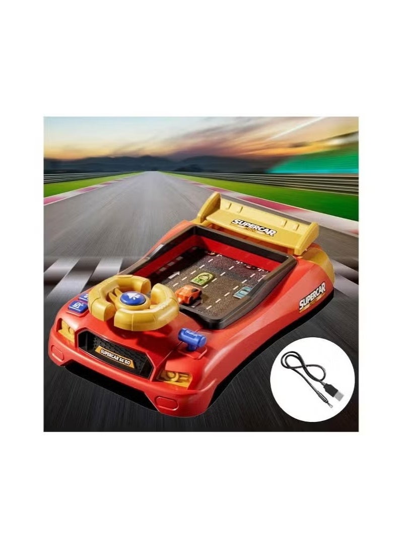 Musical Steering Wheel Toys for Toddlers Simulation Racing Car Toy with Sound for Ages 3 and Up, Interactive Educational Racing Car Toy for Boys and Girls Birthday Gift - Image 5